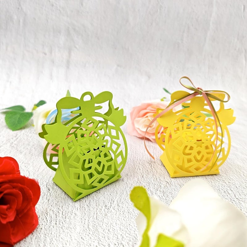 Feemkota Christmas Bell Box Die Cuts for Card Making Flower Basket Cutting Dies for DIY Paper Scrapbooking Crafts Embossing Decorations - Image 2